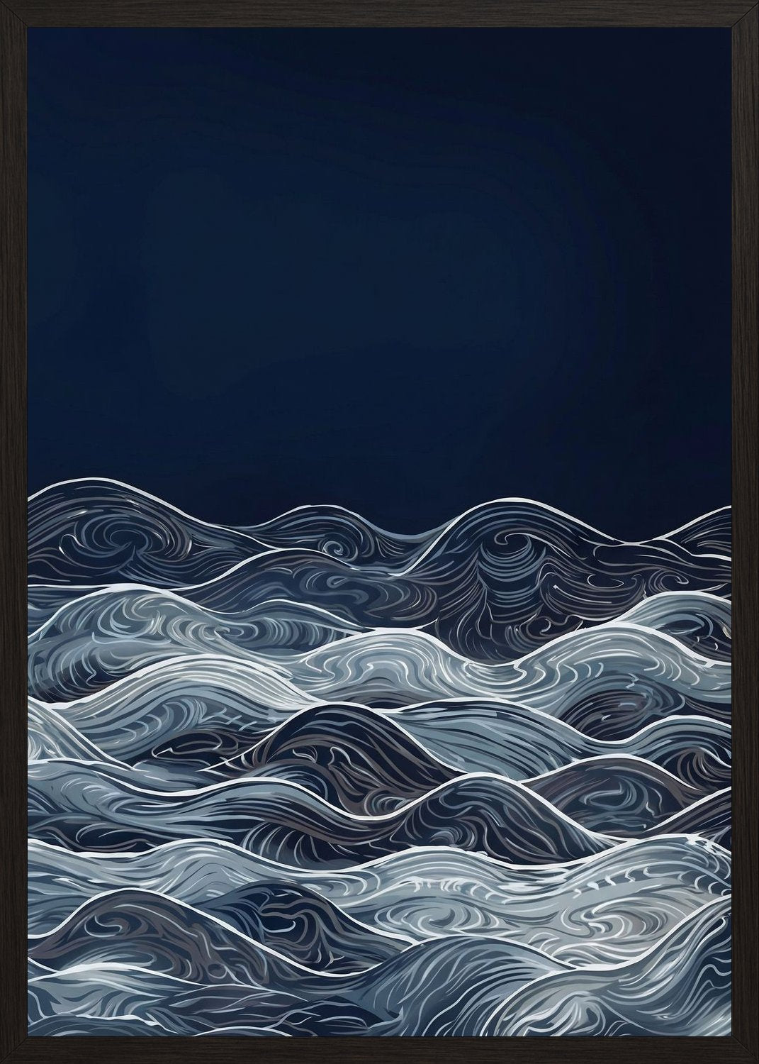 Poster in black frame