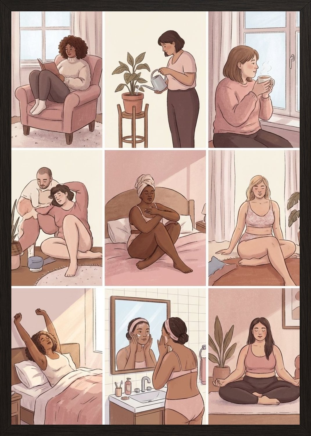 Poster in black frame