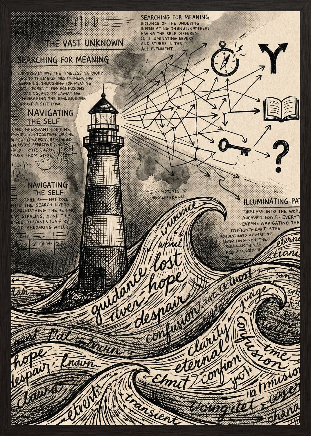 Poster in black frame