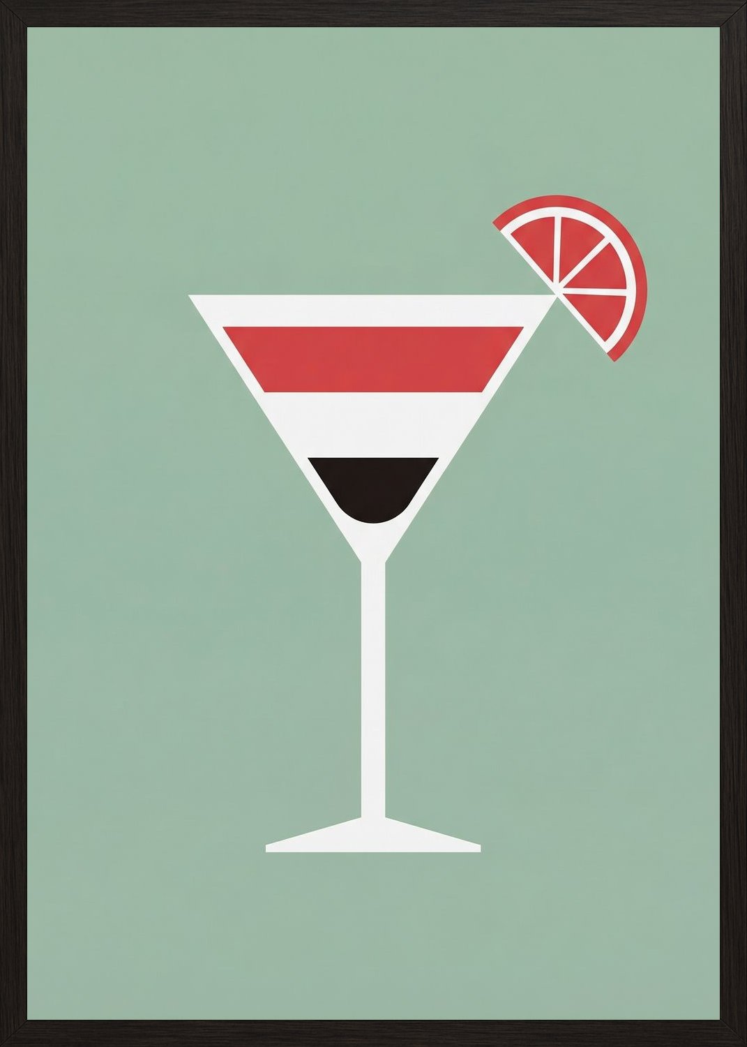 Poster in black frame