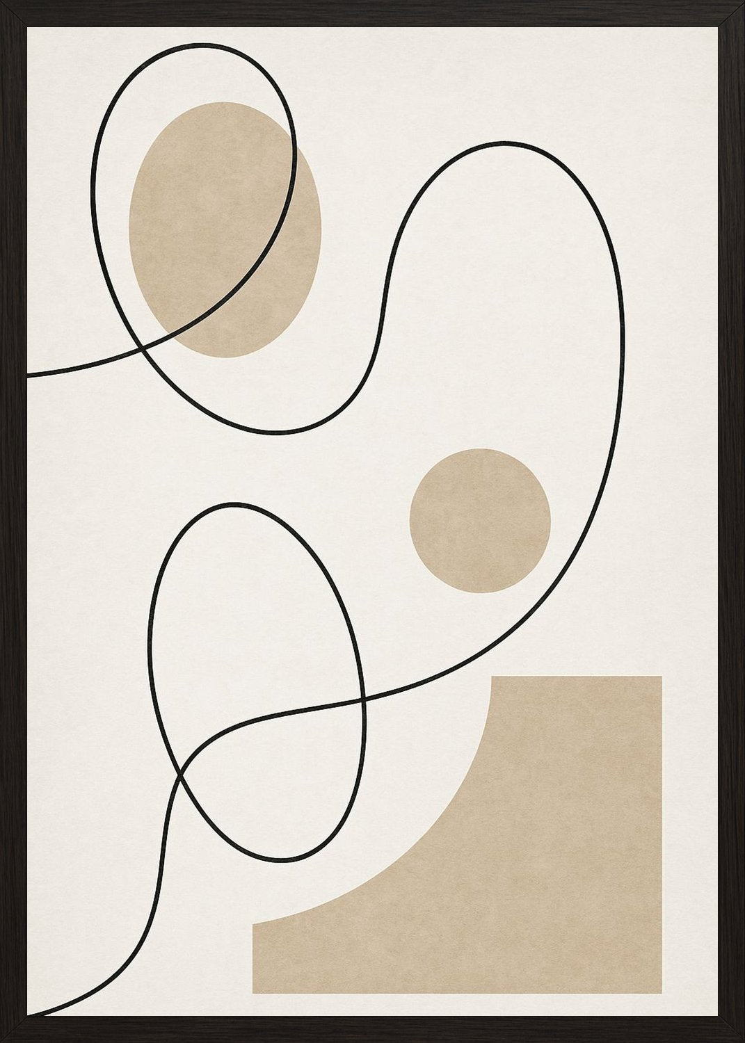 Poster in black frame