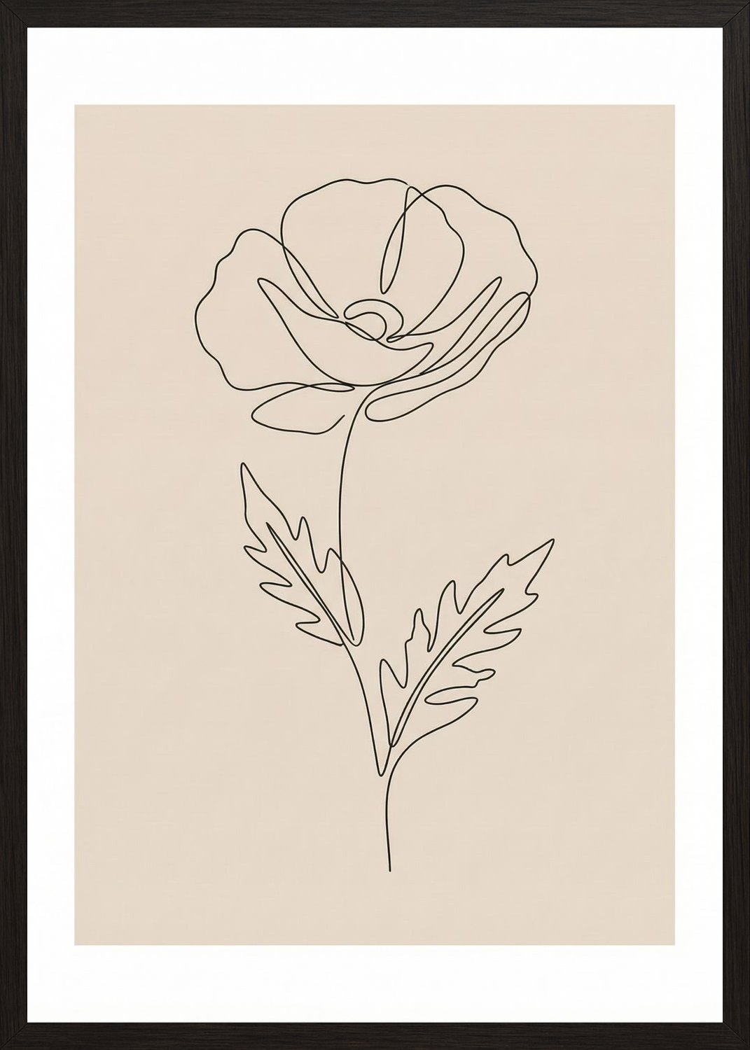 Poster in oak frame