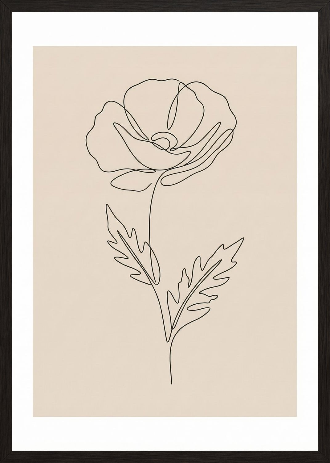 Poster in black frame