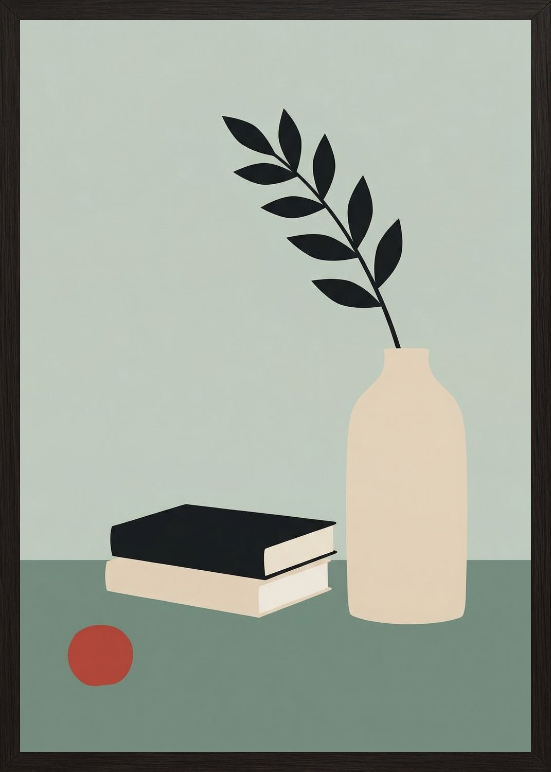 Poster in black frame