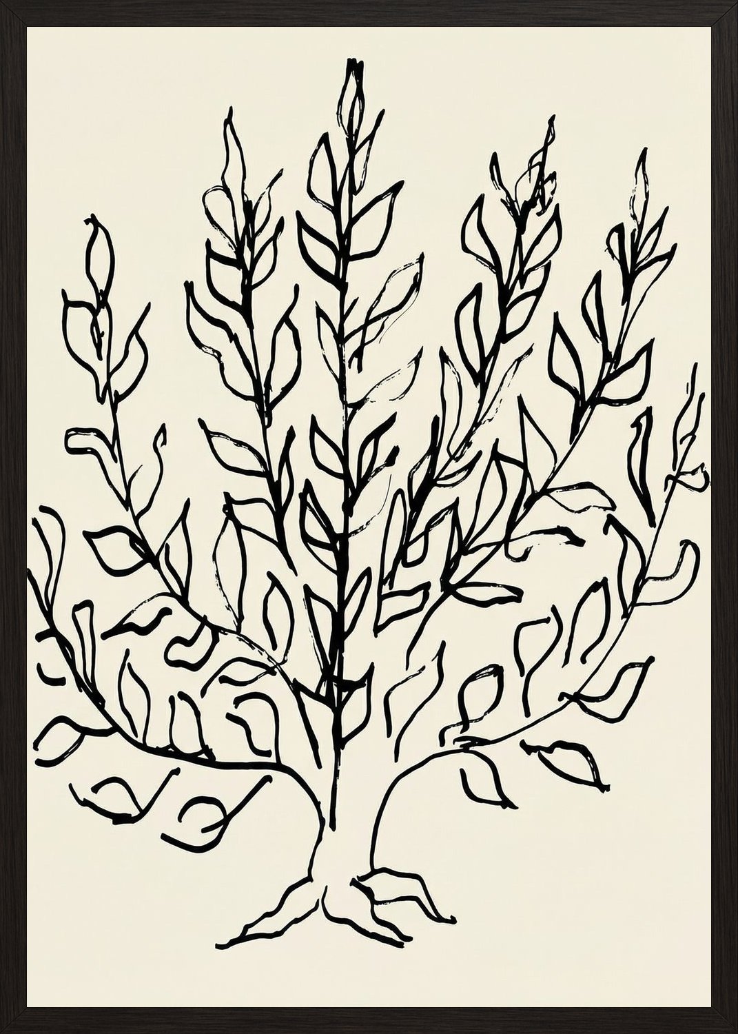 Poster in oak frame