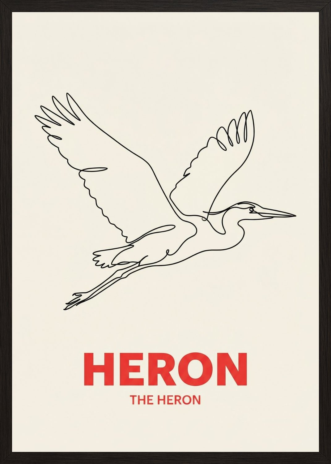 Poster in oak frame