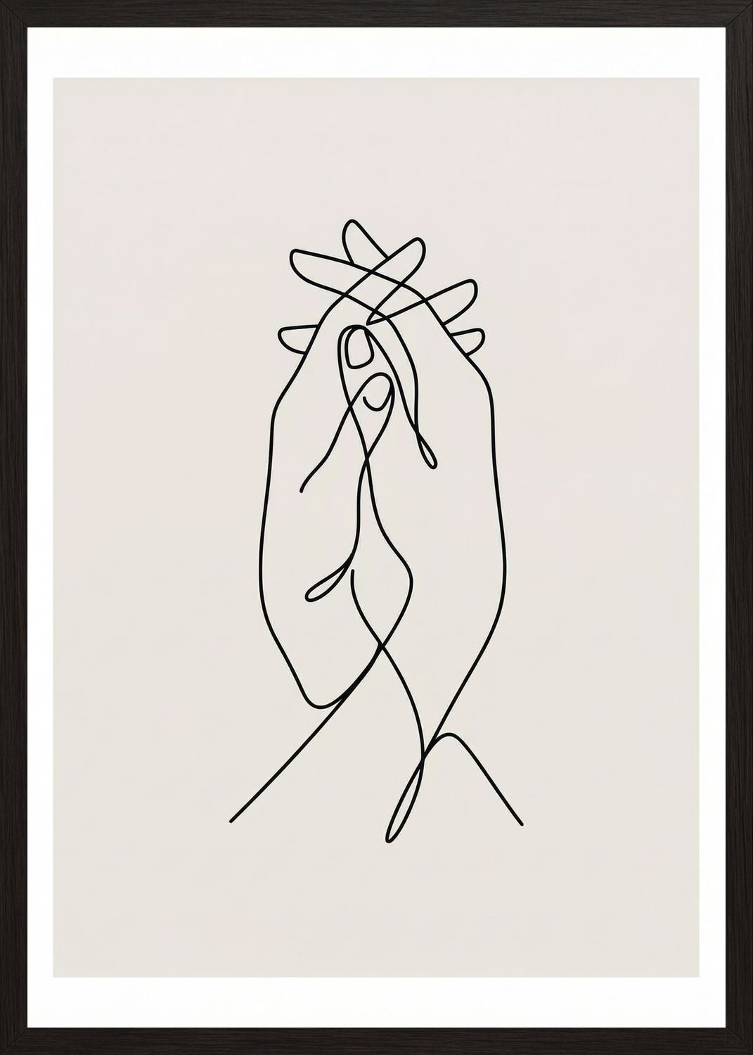 Poster in oak frame