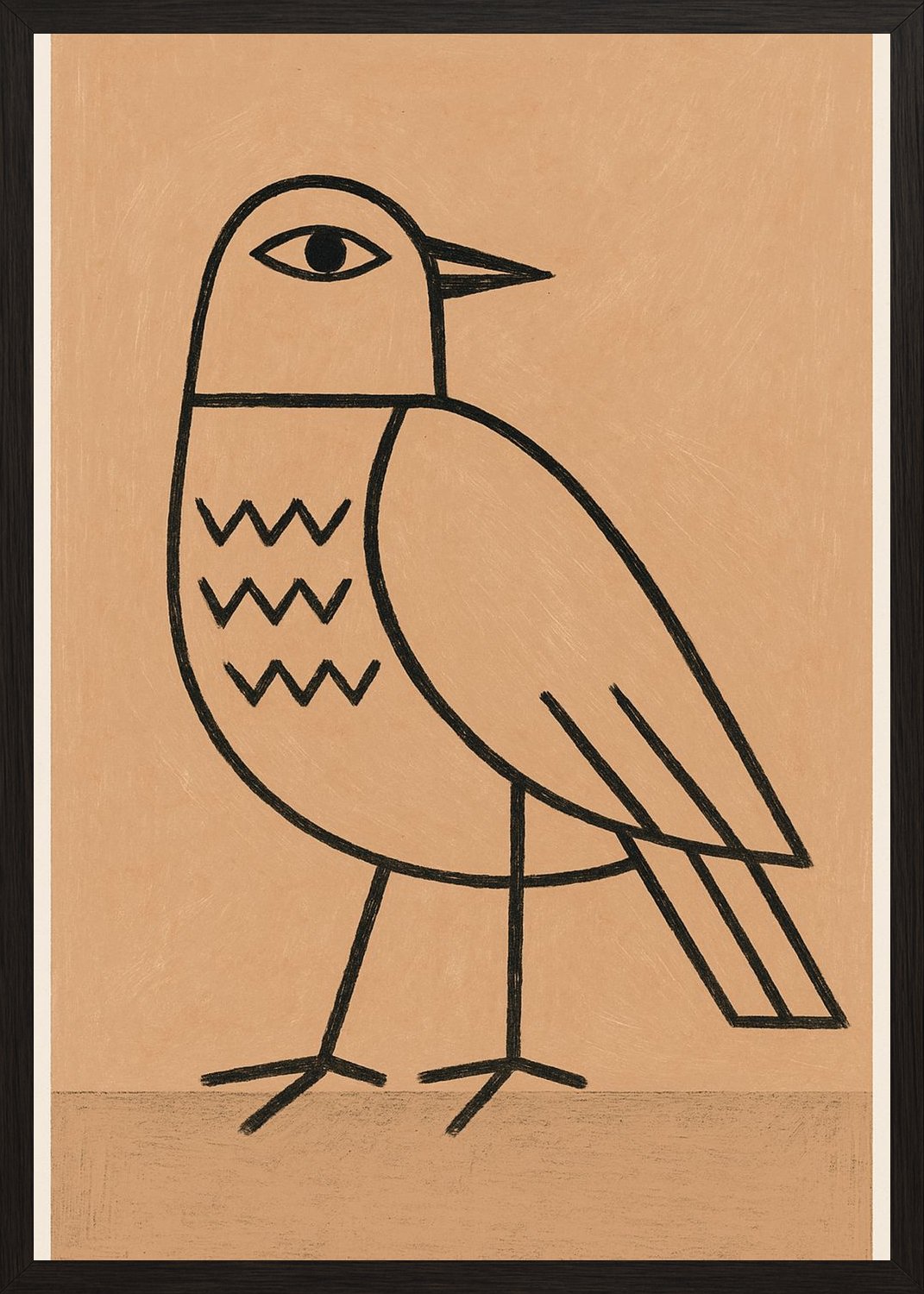 Poster in black frame