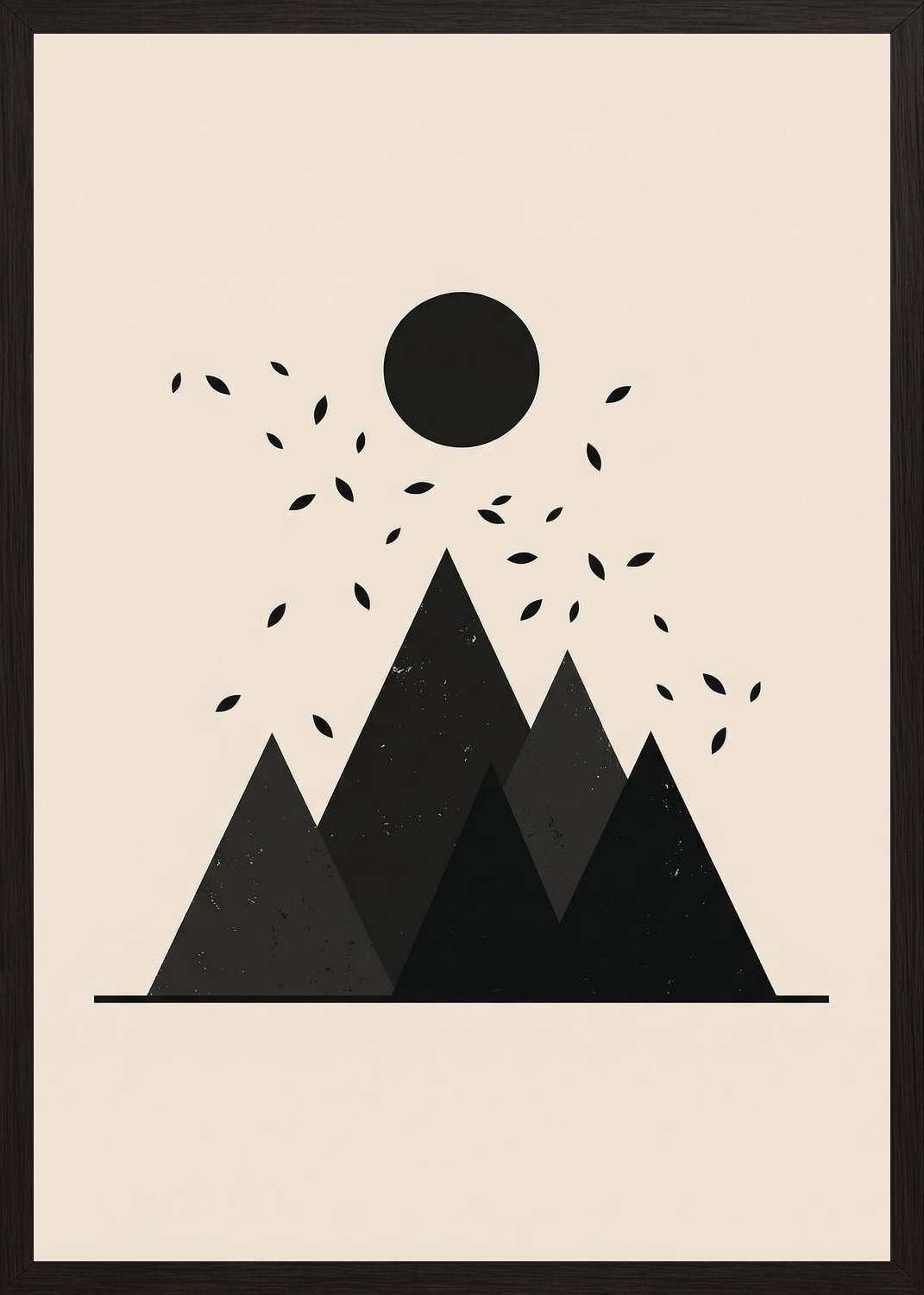 Poster in black frame