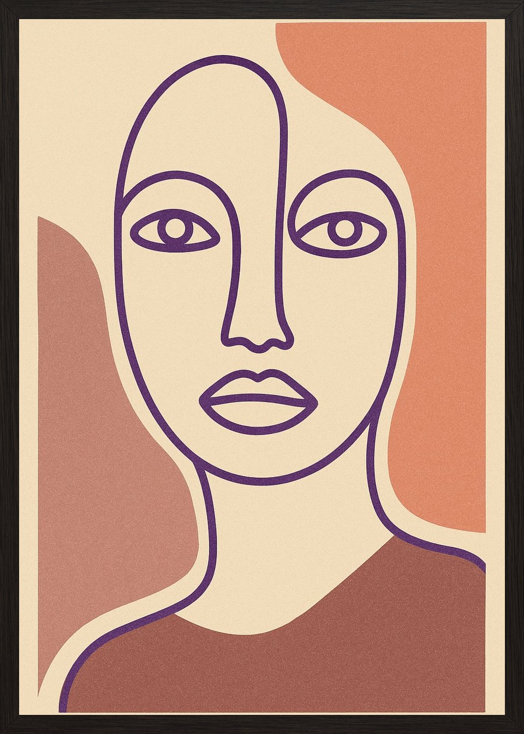 Poster in black frame