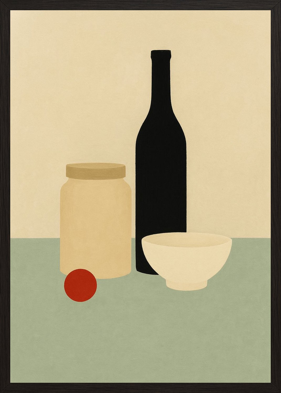 Poster in black frame