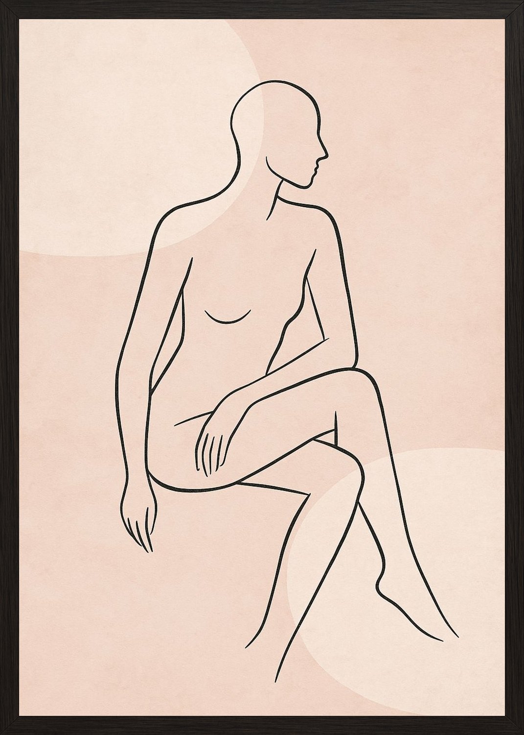 Poster in black frame