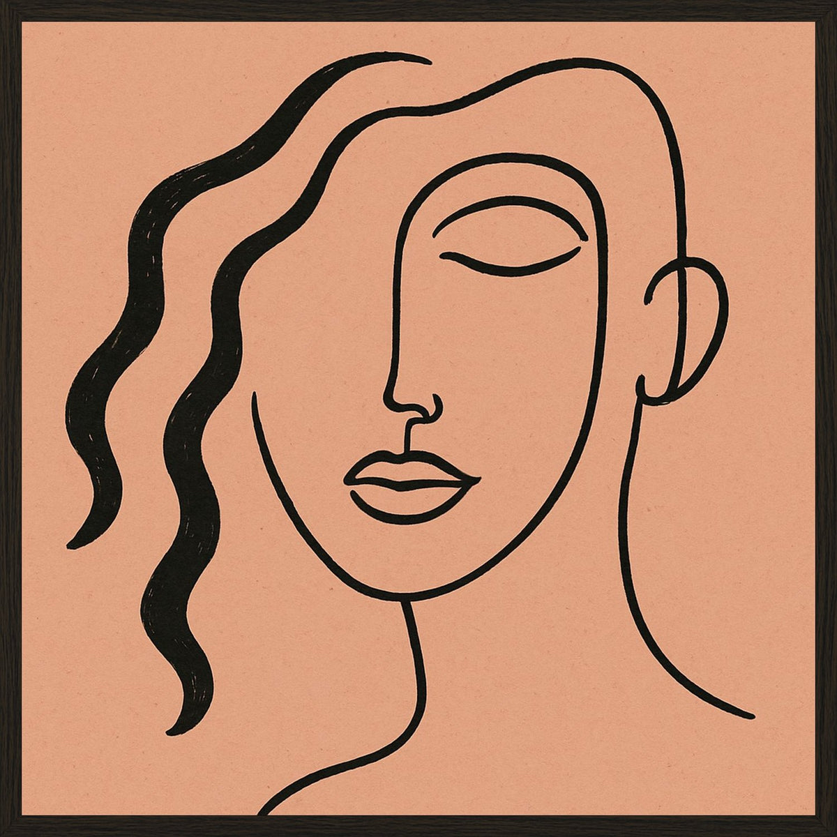 Poster in black frame