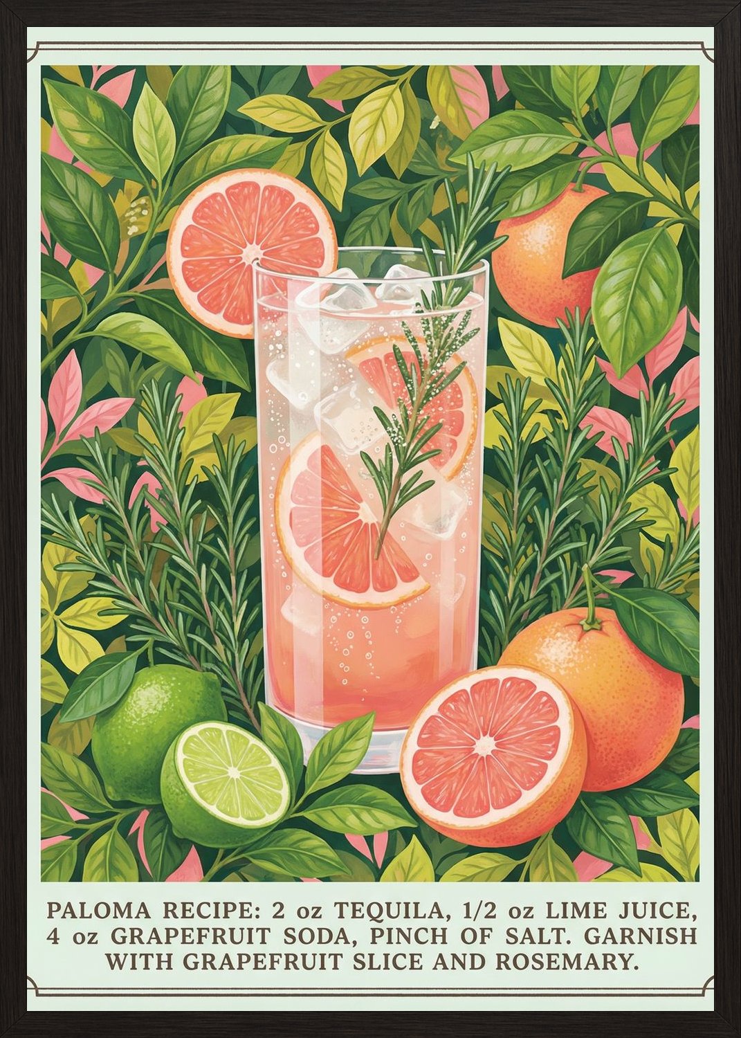 Poster in oak frame