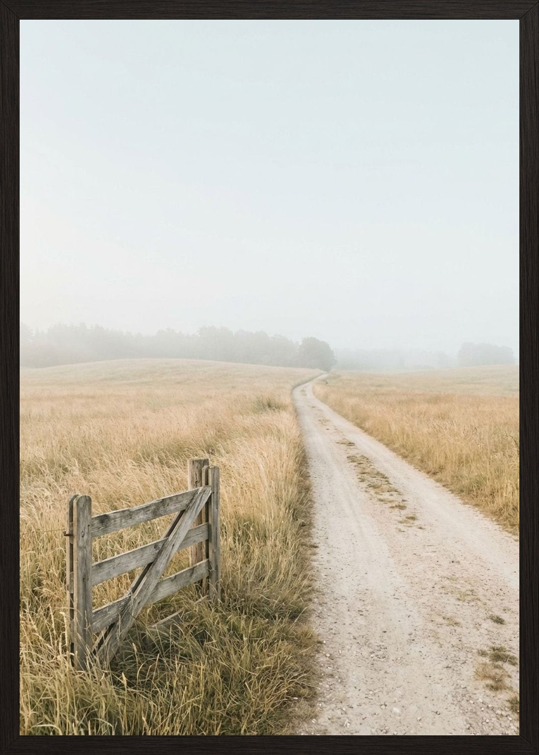 Poster in black frame