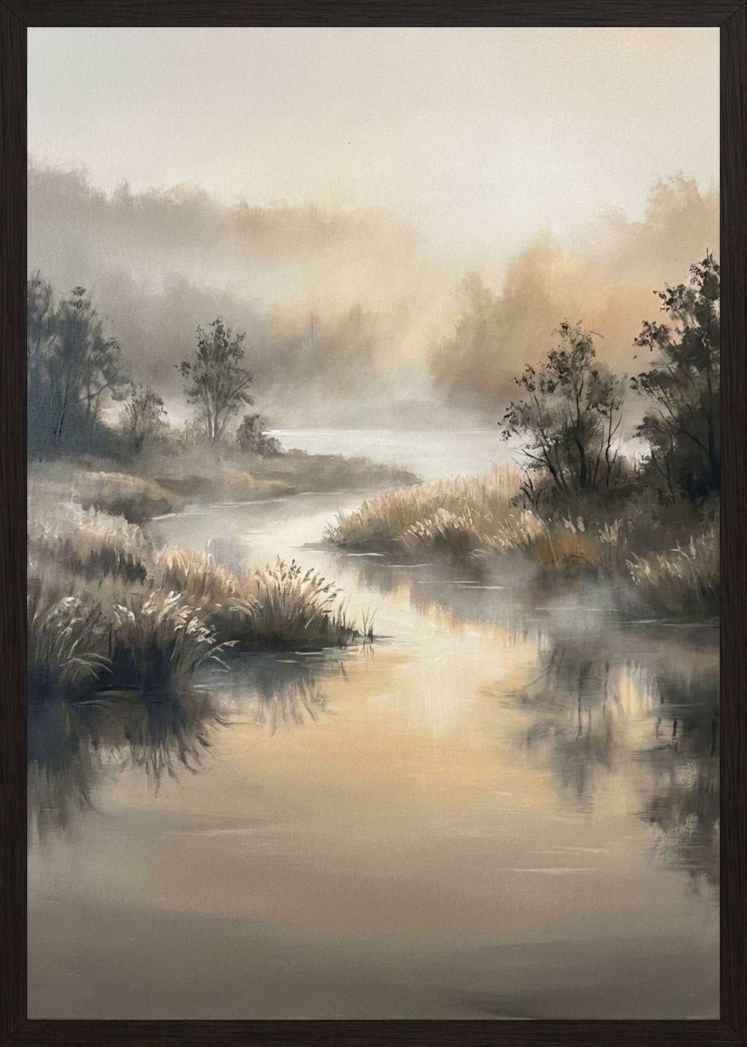 Poster in black frame
