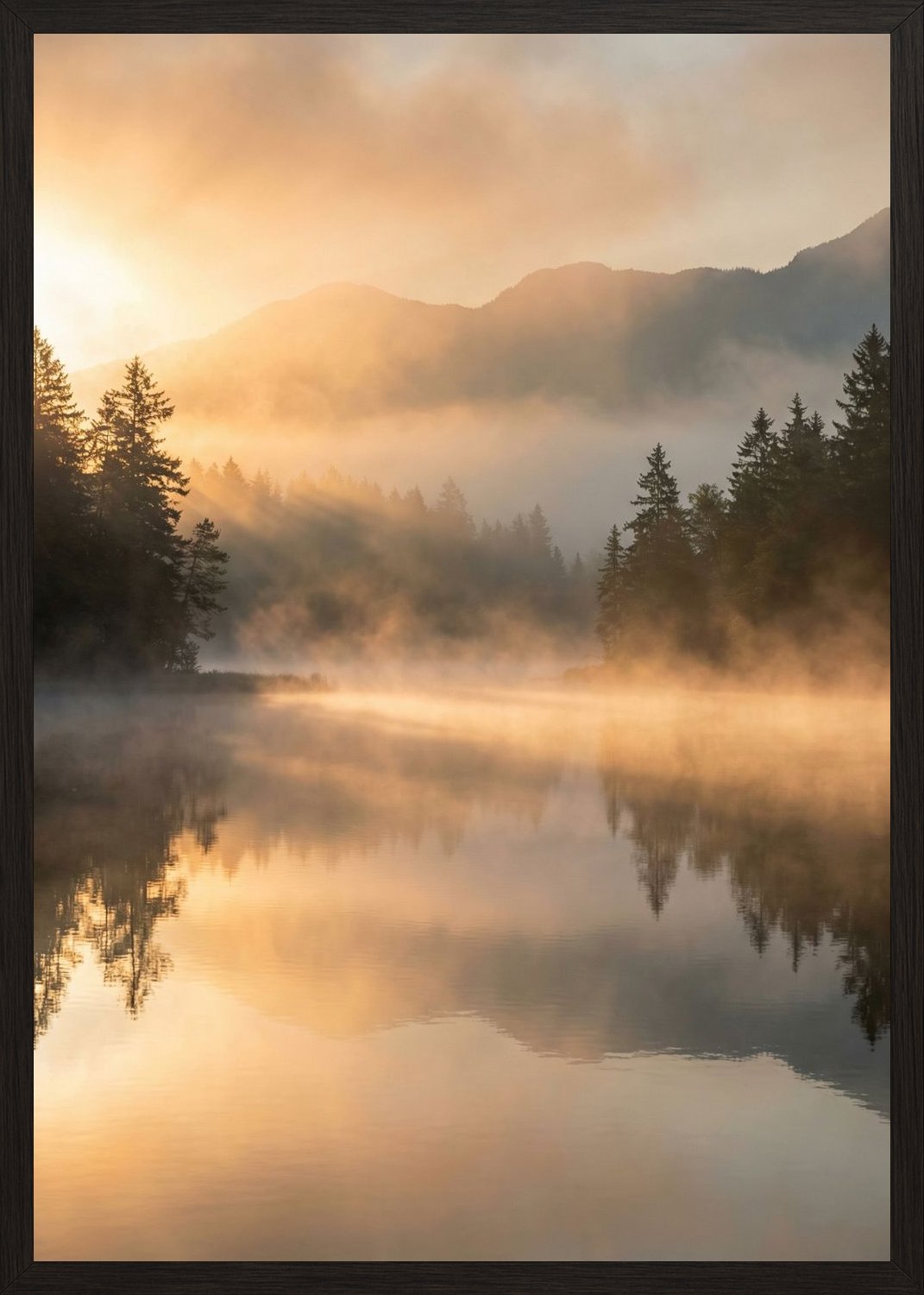 Poster in oak frame