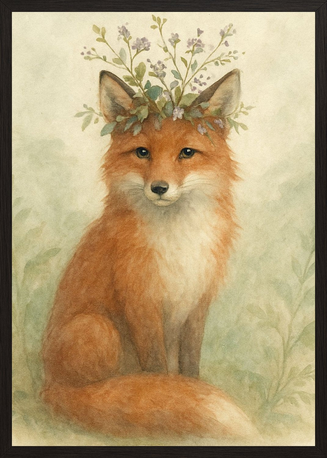 Poster in black frame