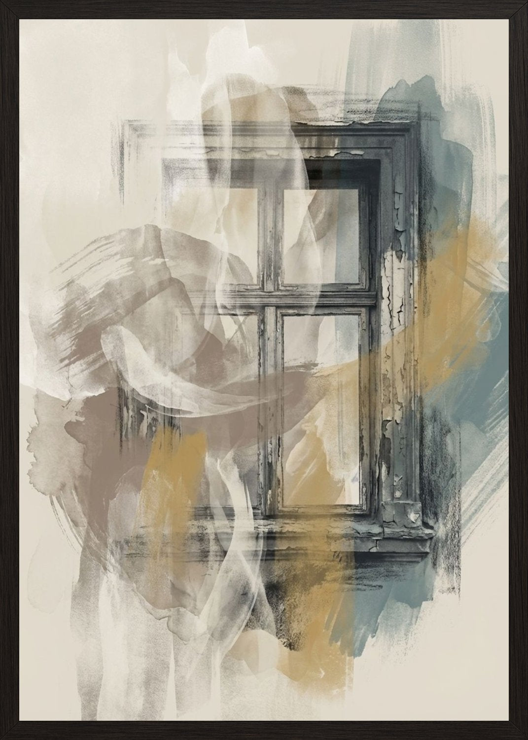 Poster in black frame