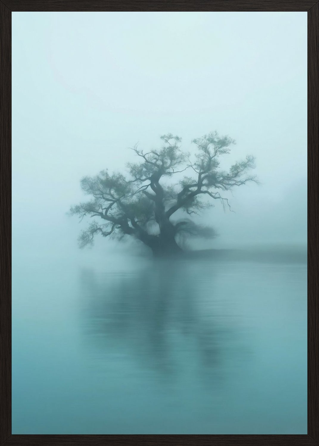 Poster in black frame