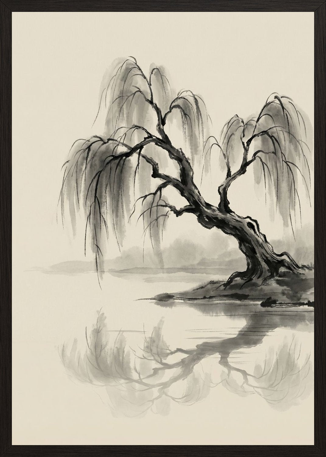 Poster in black frame