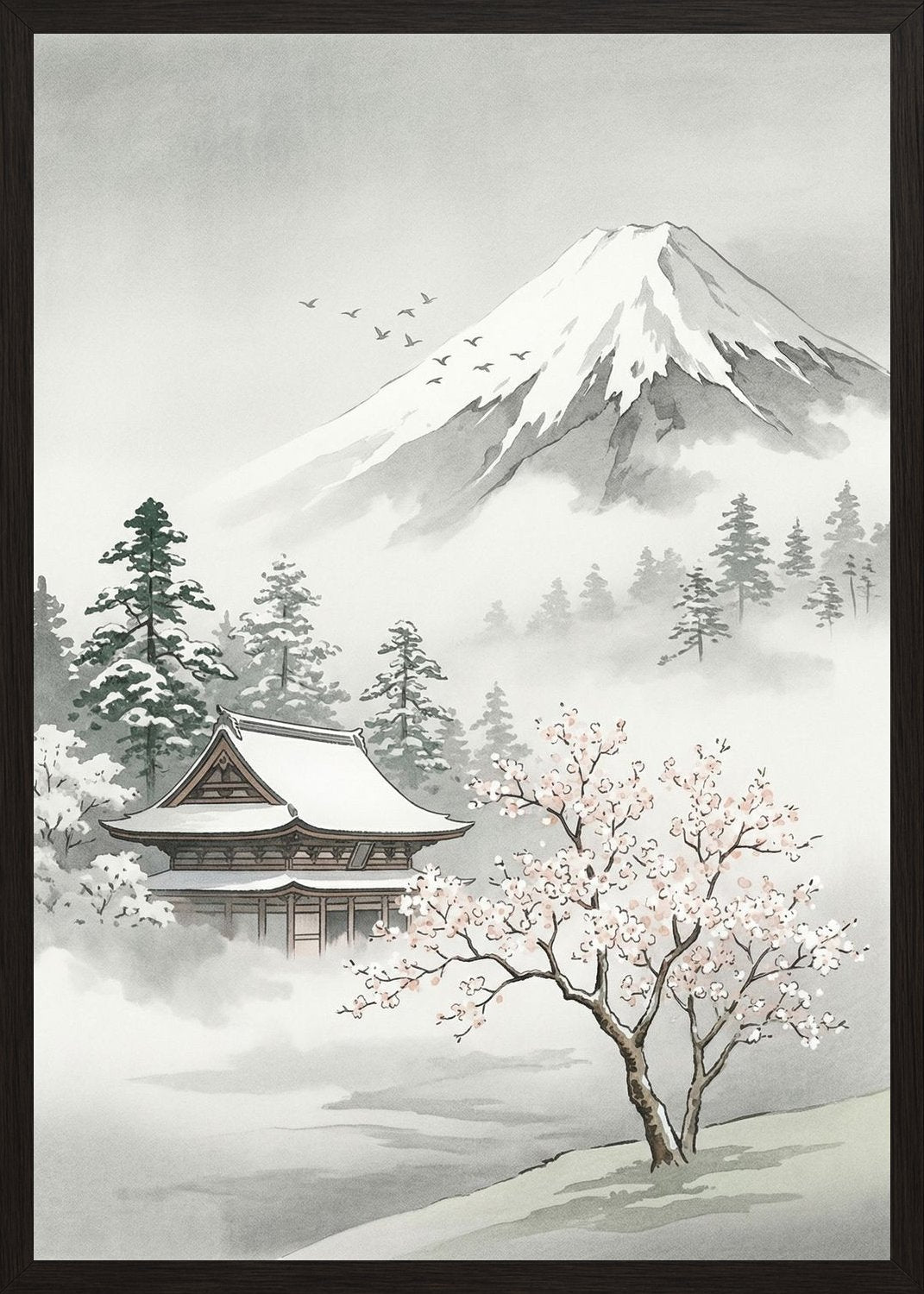 Poster in oak frame