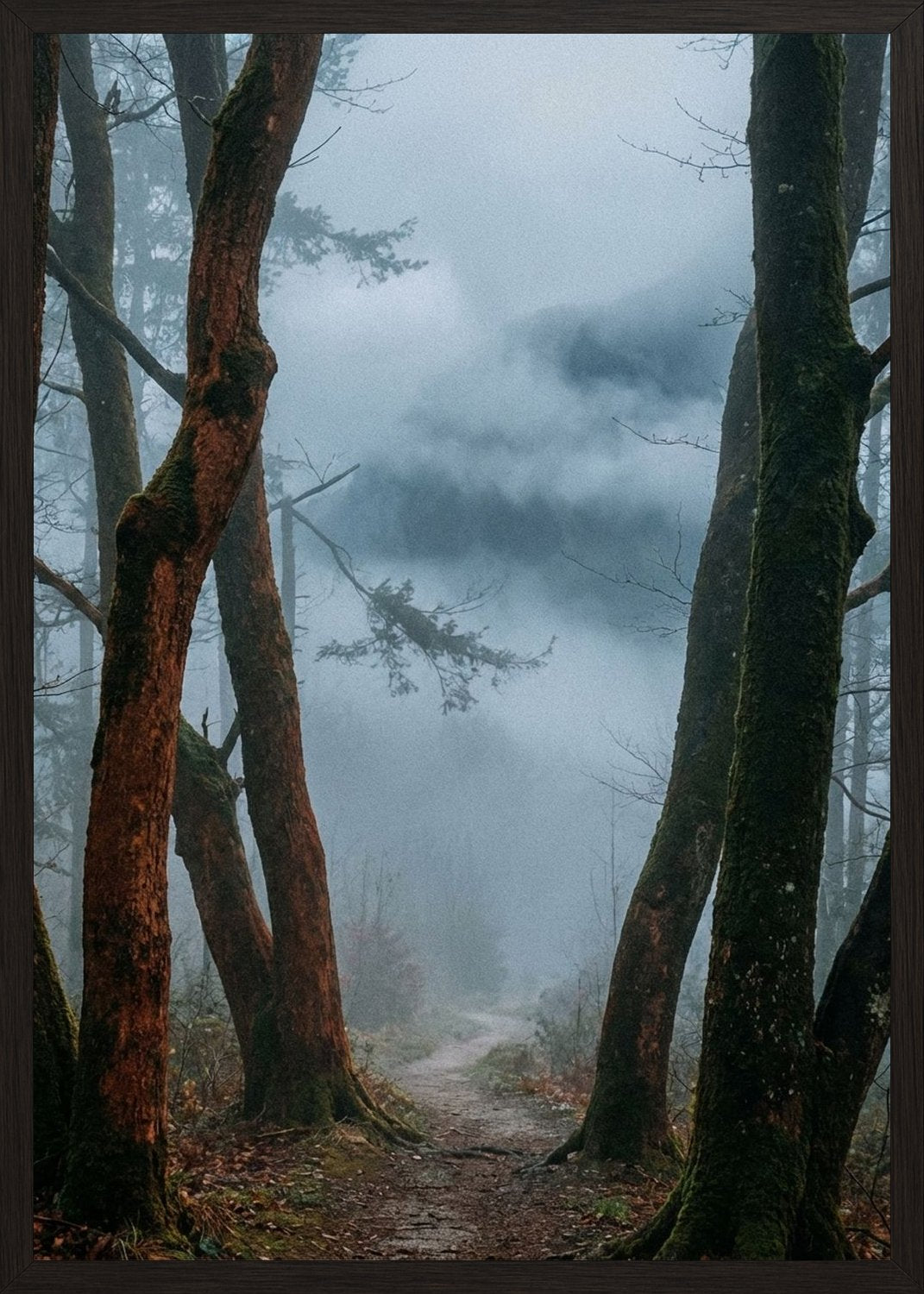 Poster in black frame