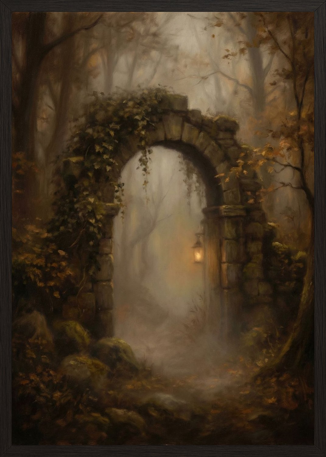 Poster in oak frame