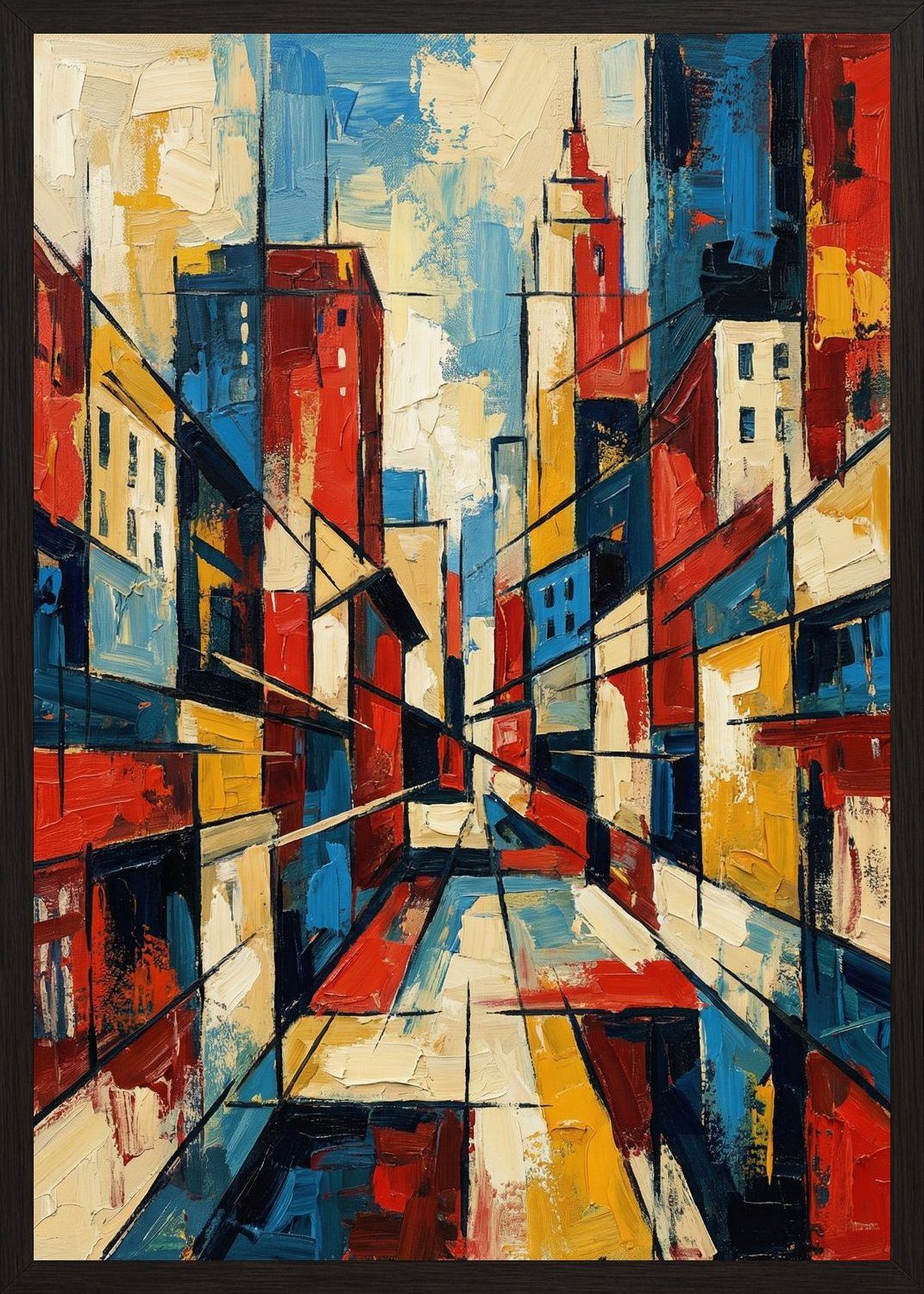 Poster in black frame