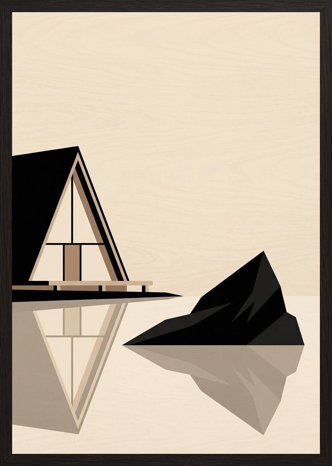 Poster in black frame