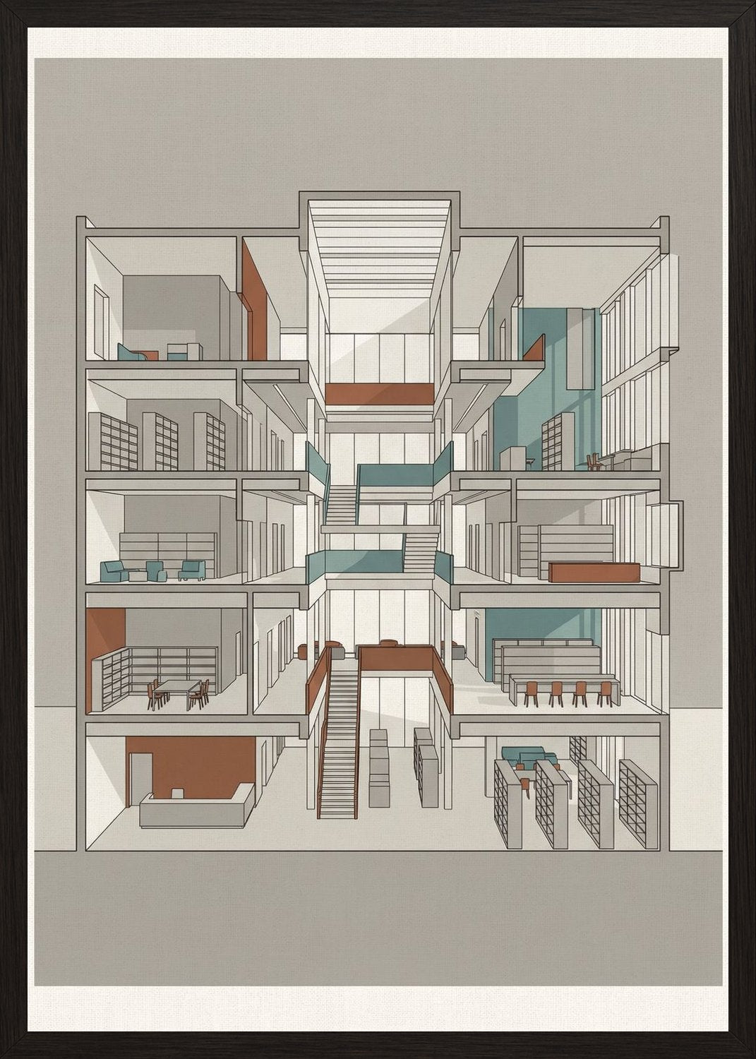 Poster in black frame