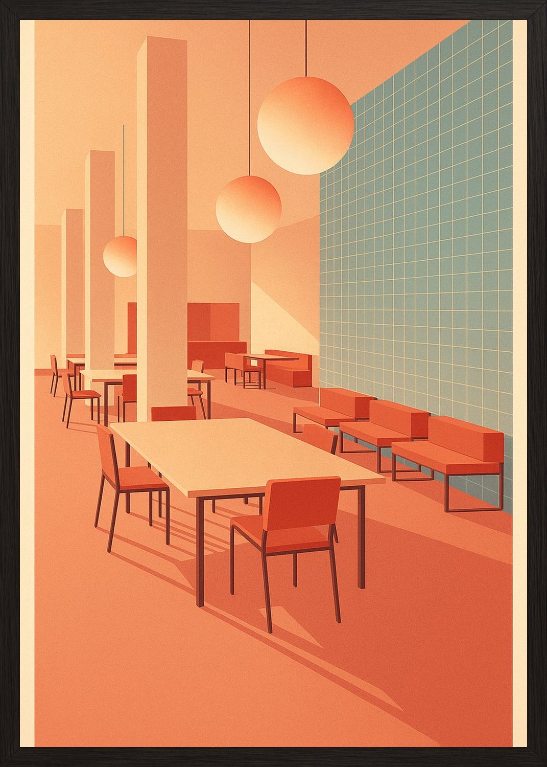 Poster in black frame
