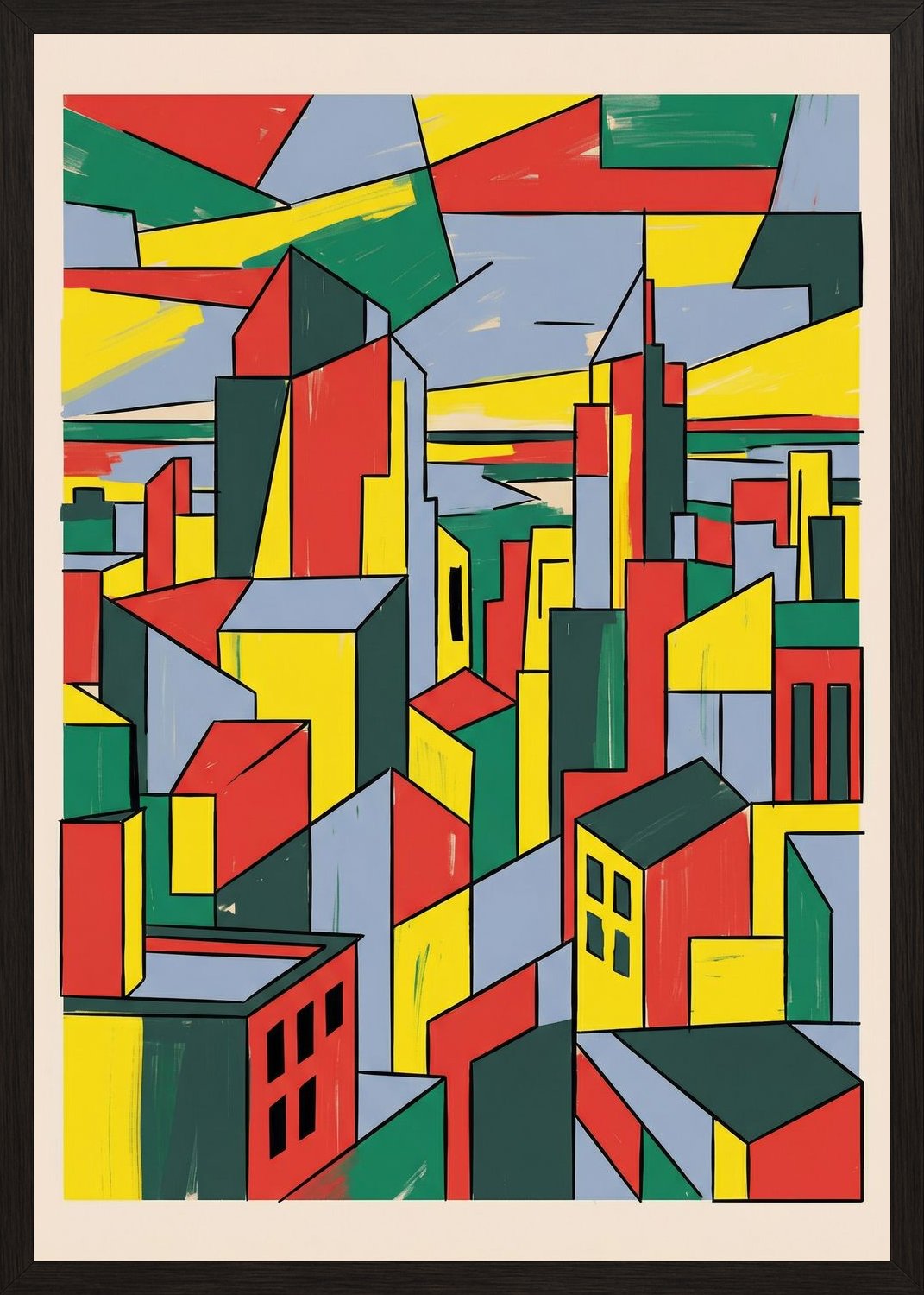 Poster in black frame