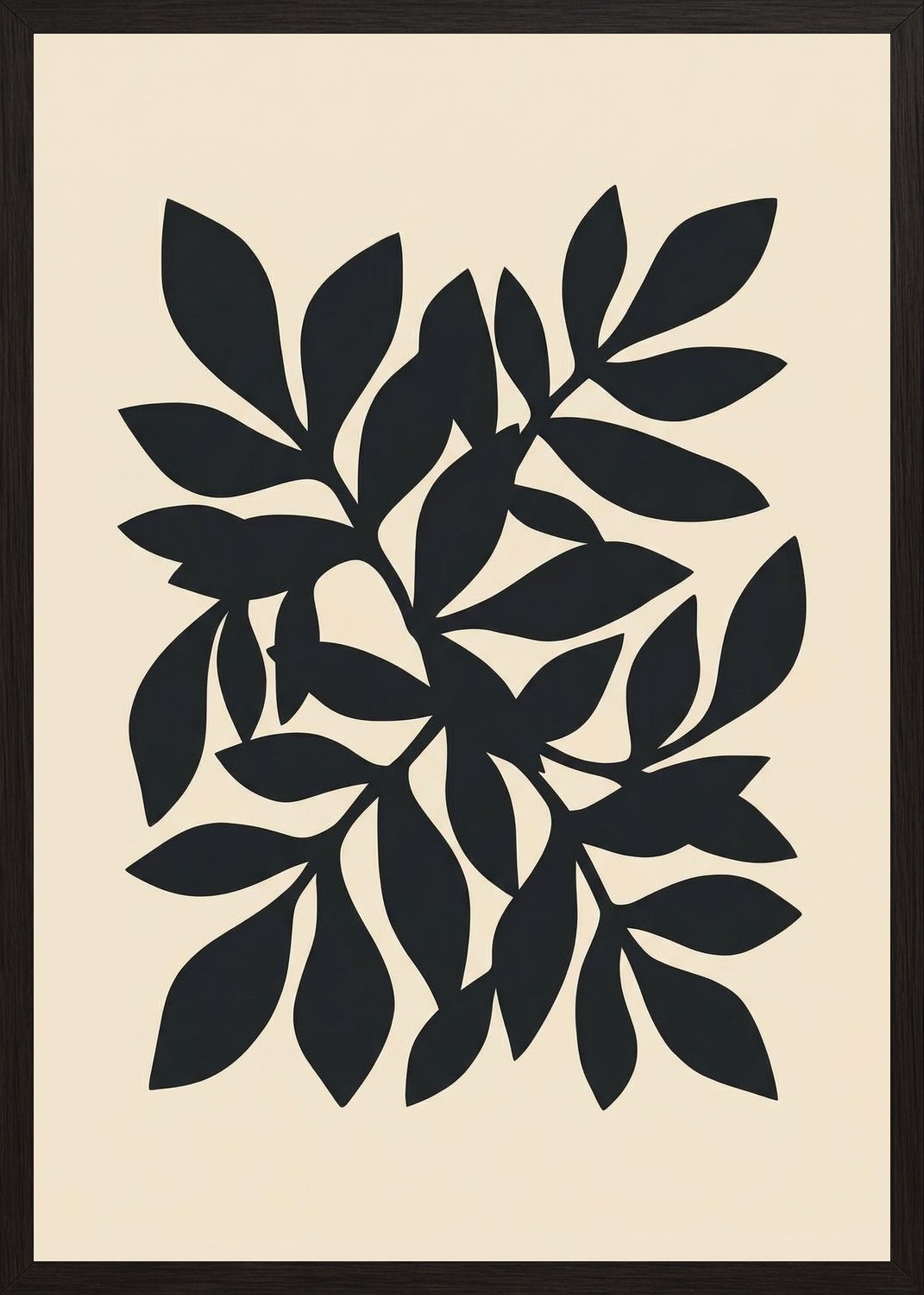Poster in black frame