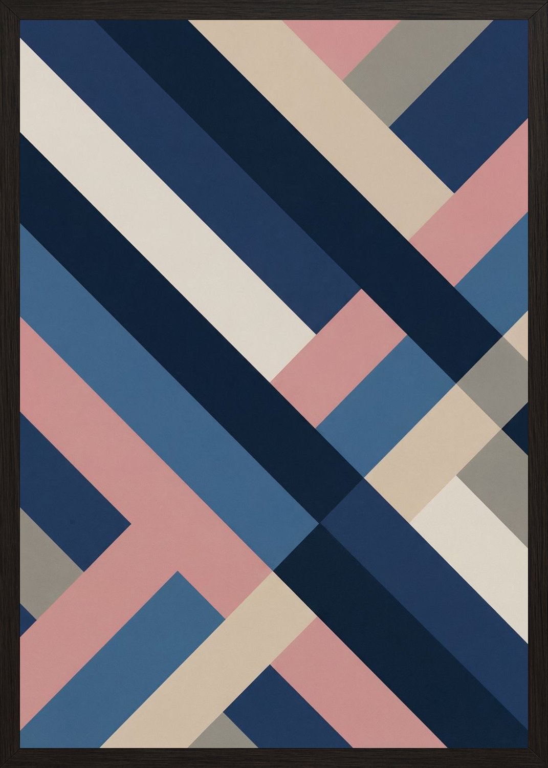 Poster in oak frame