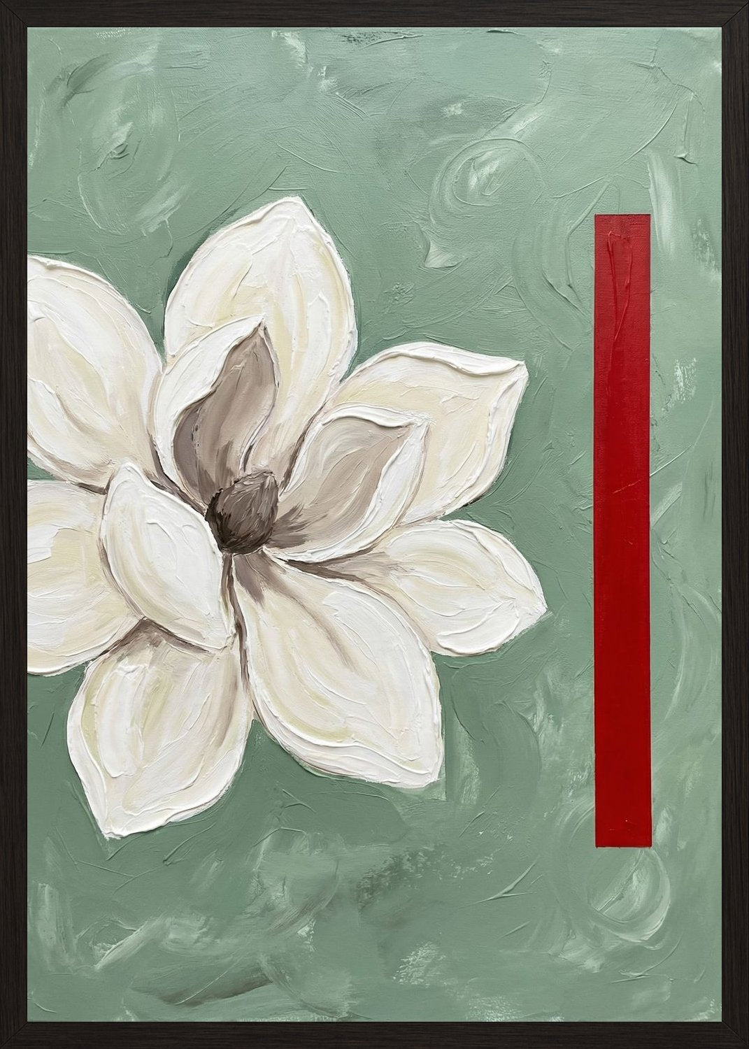 Poster in black frame