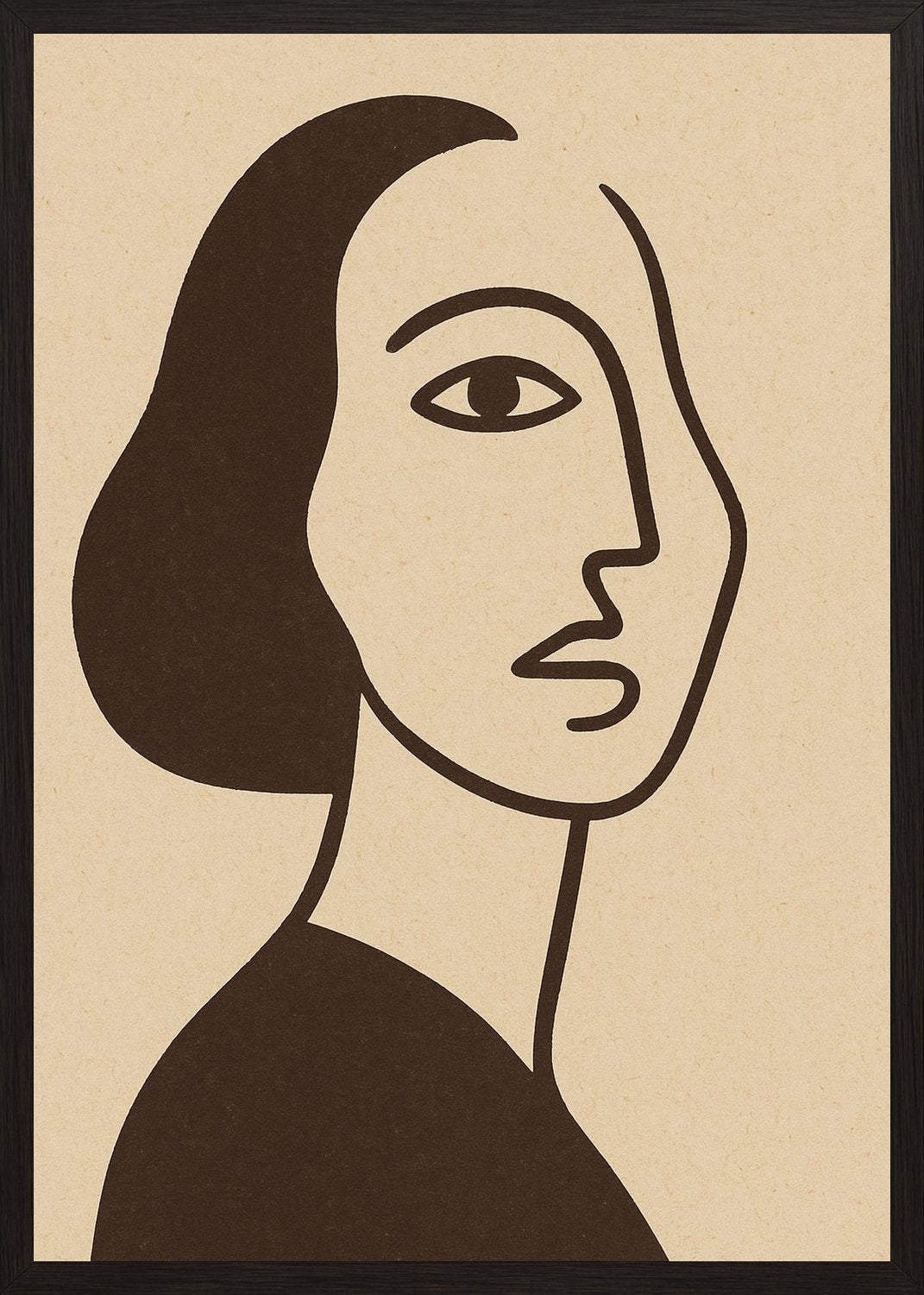 Poster in black frame