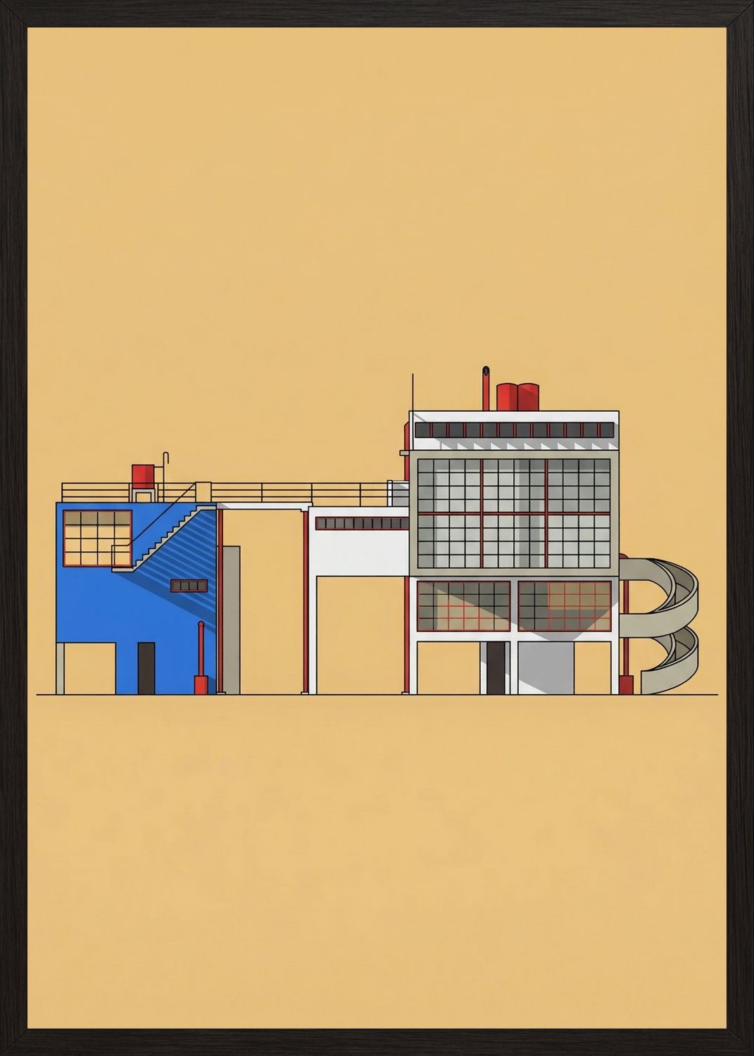 Poster in oak frame