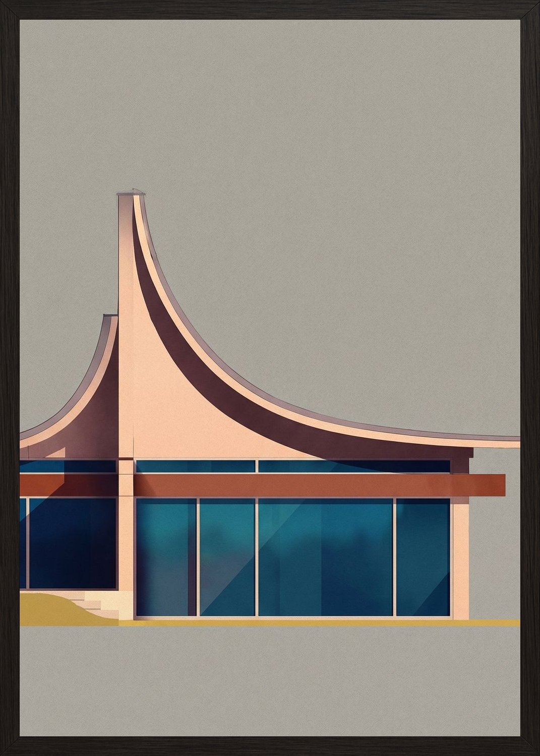 Poster in black frame