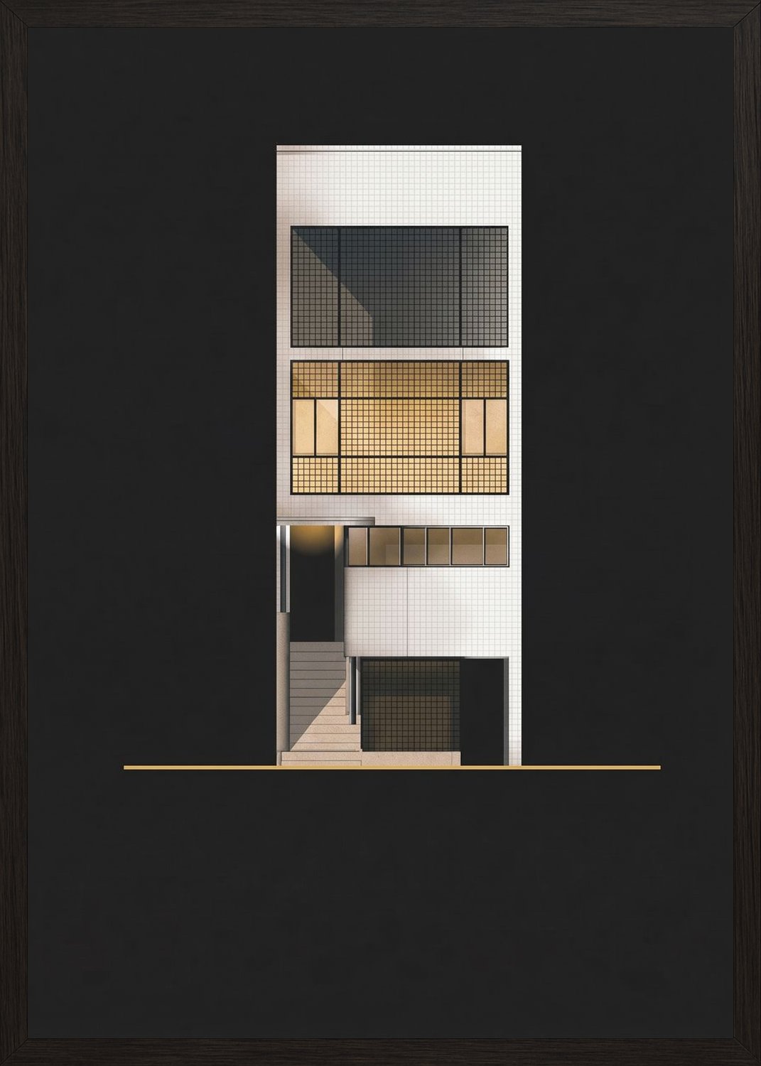 Poster in black frame