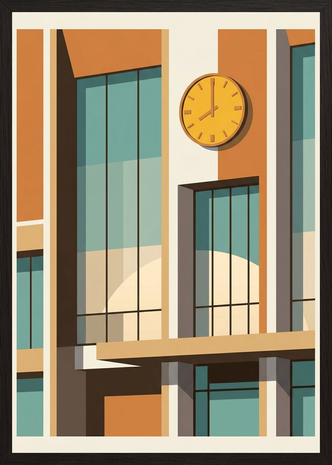 Poster in black frame