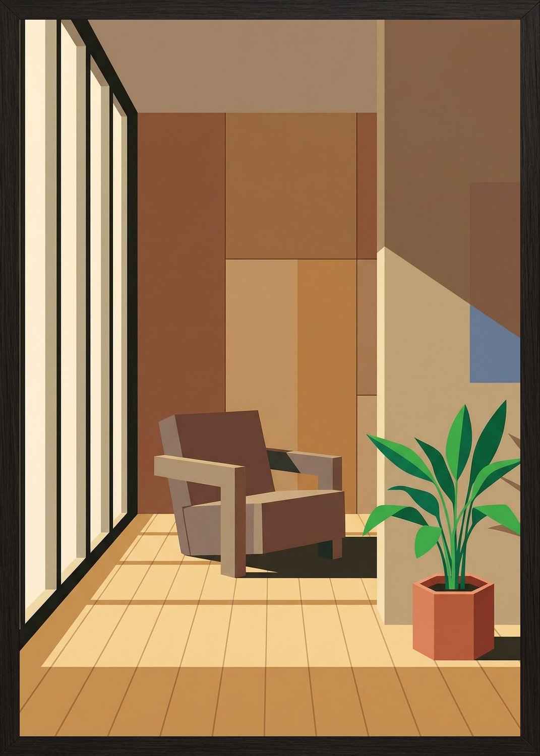 Poster in black frame