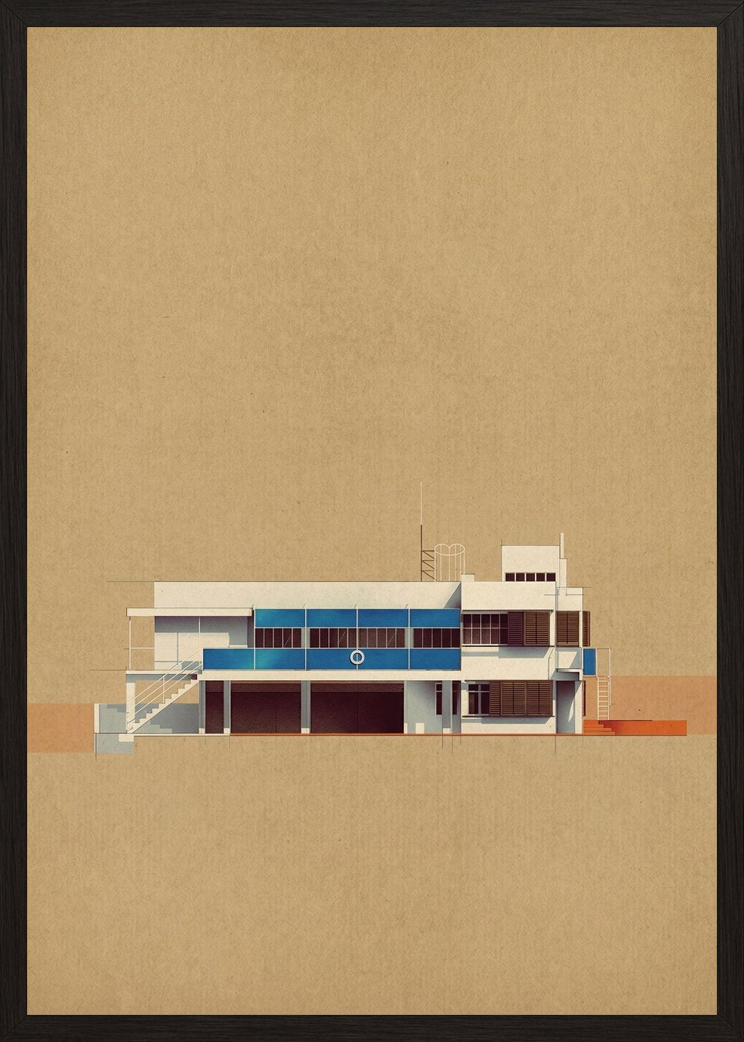 Poster in black frame