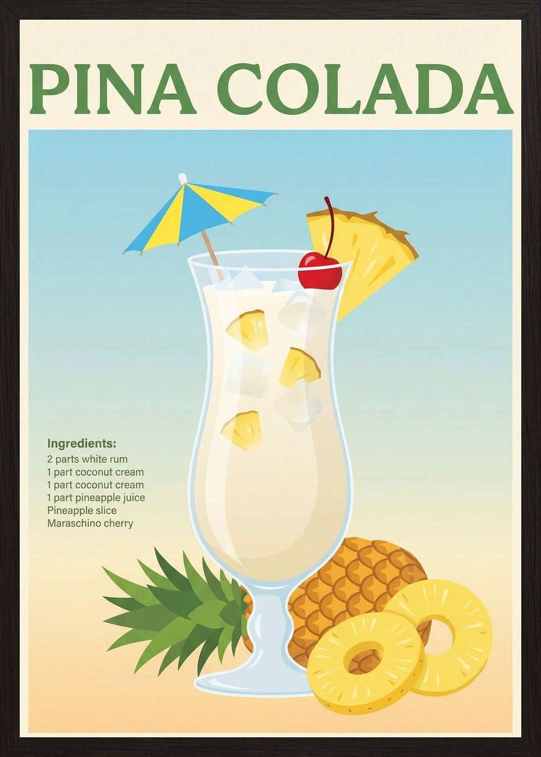 Poster in black frame