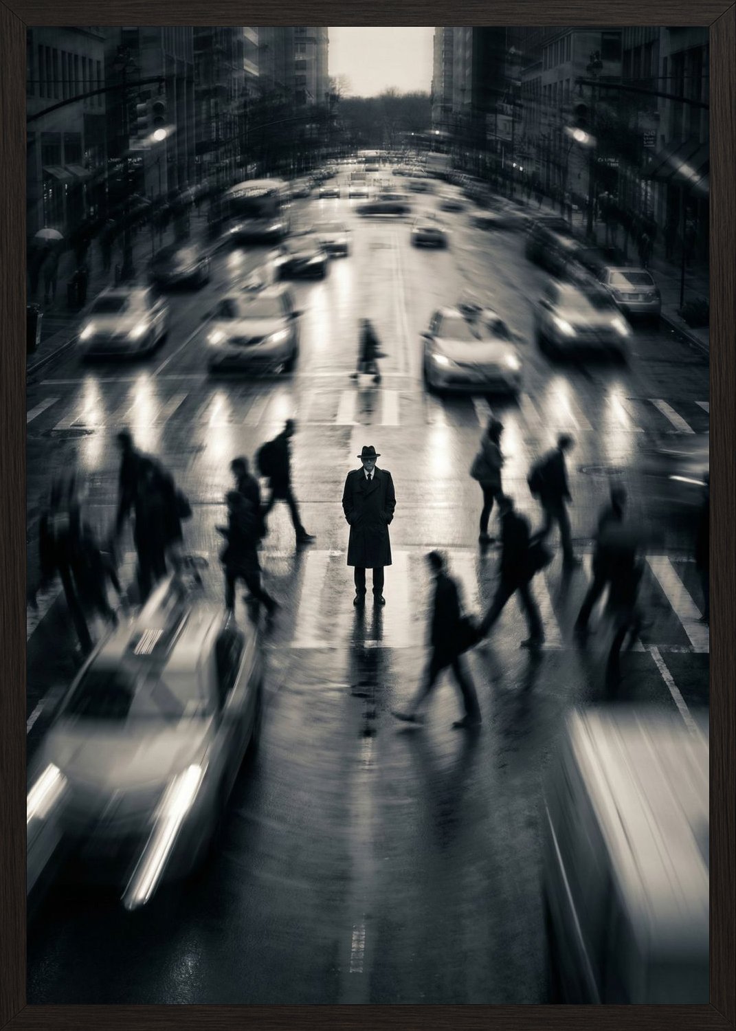 Poster in oak frame