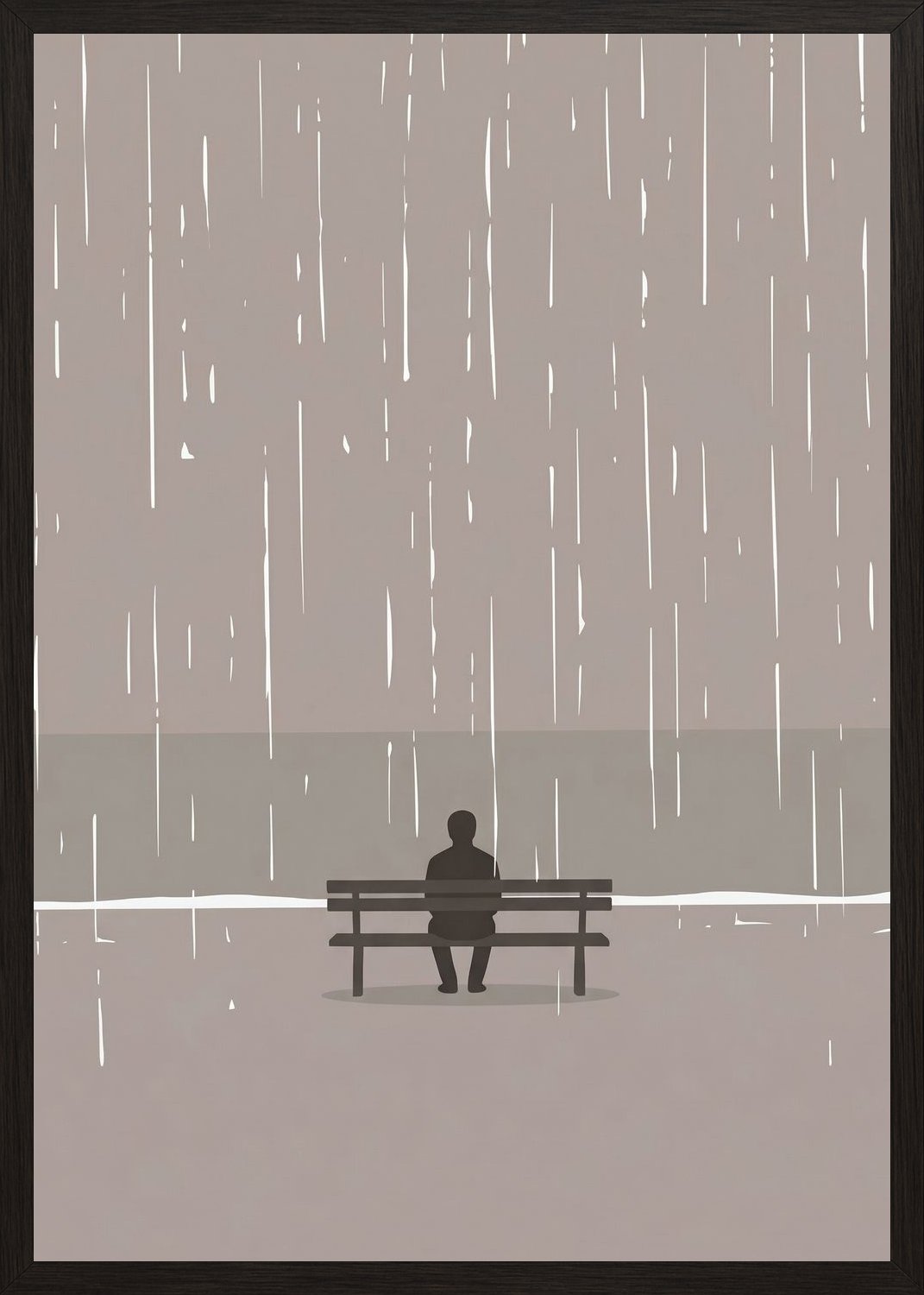 Poster in black frame