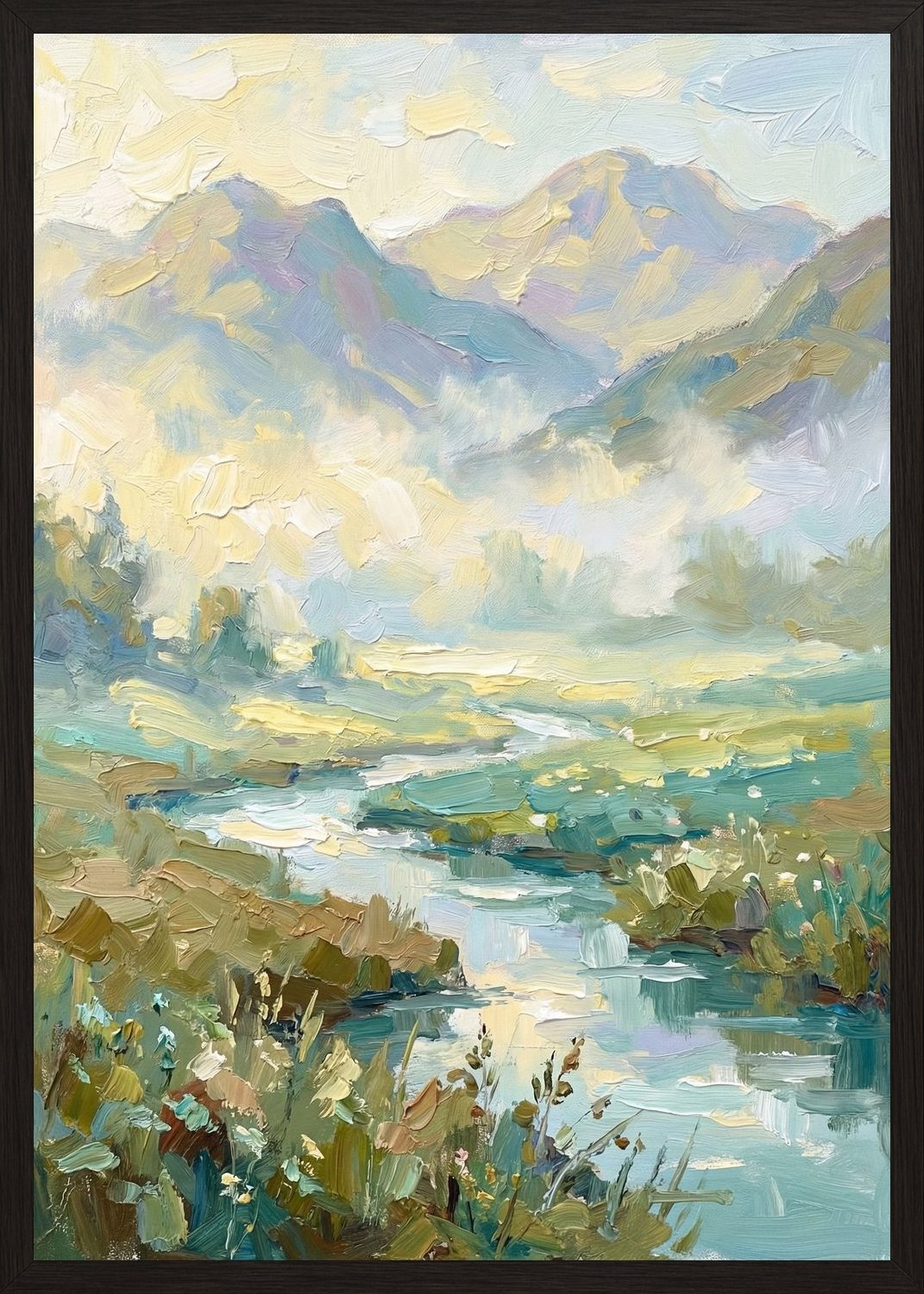 Poster in black frame