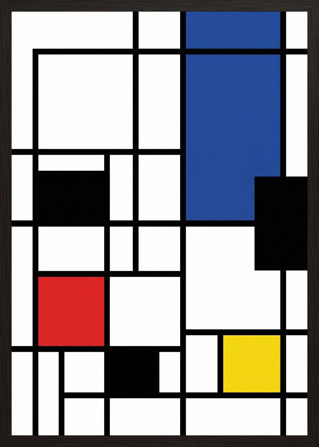 Poster in black frame