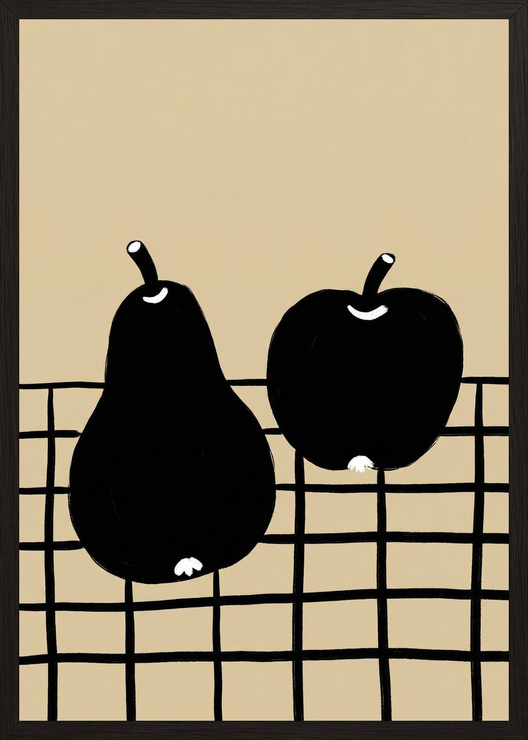 Poster in black frame