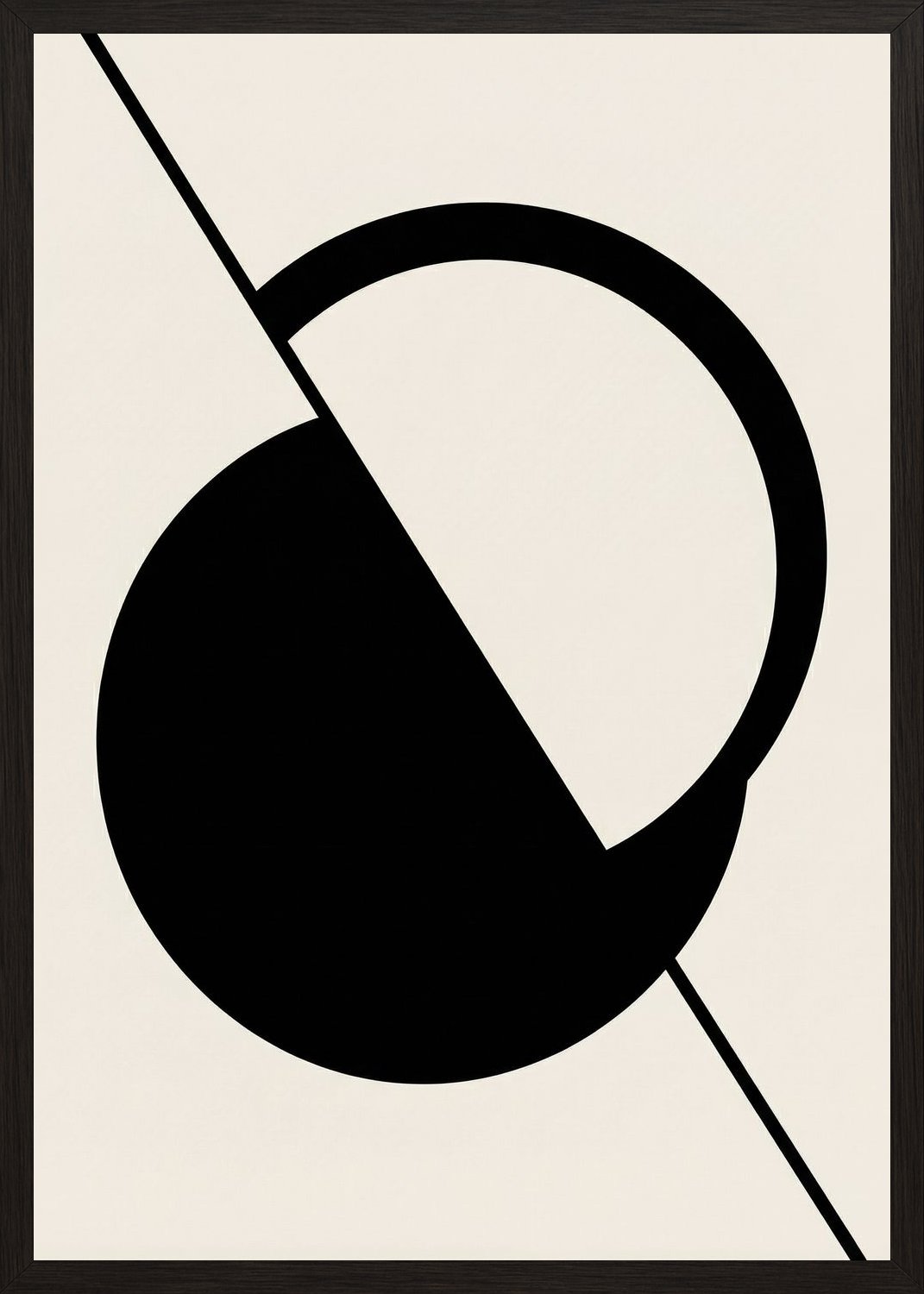 Poster in black frame